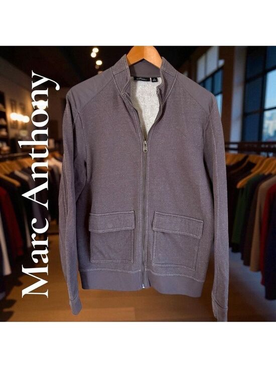 Marc Anthony Other - Marc Anthony- Men’s Medium full zip jacket. Dark gray. 2 pockets. Excellent cond